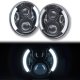 Ford Bronco 1969-1978 Black LED Projector Sealed Beam Headlights DRL