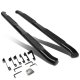 Chevy Silverado 2500HD Crew Cab 2001-2006 Nerf Bars Curved Black 4 Inches Oval
