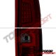 GMC Sierra 1500 2007-2013 Custom LED Tail Lights Red Tinted
