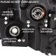 Dodge Ram 3500 2013-2018 Smoked Projector Headlights Tube DRL