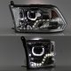 Dodge Ram 3500 2010-2018 Clear Halo Projector Headlights LED DRL