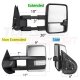 Chevy Suburban 2007-2014 Chrome Towing Mirrors Clear LED DRL Power Heated