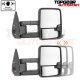 Chevy 3500 Pickup 1988-1998 Chrome Power Towing Mirrors Clear LED Running Lights