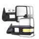 GMC Sierra 2500 1988-1998 Chrome Power Towing Mirrors Clear LED Running Lights
