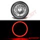 Ford Mustang 1965-1978 Red SMD LED Black Chrome Sealed Beam Headlight Conversion