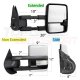 Chevy Silverado 2500HD 2007-2014 White Towing Mirrors Clear LED Lights Power Heated