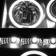 Nissan Armada 2004-2007 Black Smoked Halo Projector Headlights LED