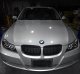 BMW 3 Series Sedan 2006-2008 Halo Black Halogen Projector Headlights LED