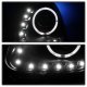 Lexus GS430 1998-2005 Black LED Halo Projector Headlights