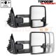 Chevy Silverado 2500HD 2015-2019 White Towing Mirrors Clear LED Lights Power Heated