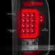 Chevy Silverado 2007-2013 Black LED Tail Lights Red C-Tube