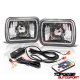 Chevy Astro 1985-1994 Black Color SMD LED Sealed Beam Headlight Conversion Remote
