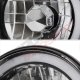 Chevy Suburban 1974-1980 Black Blue Halo Tube Sealed Beam Headlight Conversion