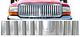 Ford F250 Super Duty 1999-2004 Chrome Vertical Grille