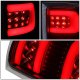 GMC Sierra 2007-2013 Black LED Tail Lights Red Tube