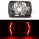 Chevy Astro 1985-1994 Red LED Black Sealed Beam Headlight Conversion