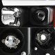 Dodge Ram 2500 2003-2005 Black LED Tube DRL Projector Headlights