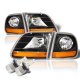Ford F150 1997-2003 Black Harley LED Headlights Kit