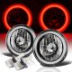 Chevy Monte Carlo 1970-1975 Red Halo Tube Black Chrome LED Headlights Kit