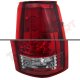 Chevy 1500 Pickup 1988-1998 LED Tail Lights Red Clear