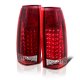 Chevy 3500 Pickup 1988-1998 LED Tail Lights Red Clear
