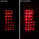 Chevy Blazer 1992-1994 LED Tail Lights Red Clear