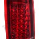 Chevy Suburban 1992-1999 LED Tail Lights Red Clear