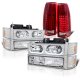 Chevy 3500 Pickup 1994-1998 LED DRL Headlights and LED Tail Lights