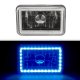 Dodge Challenger 1978-1983 Blue LED Halo Black Sealed Beam Headlight Conversion Low and High Beams