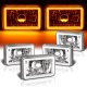 Dodge Challenger 1978-1983 Amber Halo Tube Sealed Beam Headlight Conversion Low and High Beams