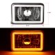 Chevy Cavalier 1984-1987 Amber Halo Tube Black Sealed Beam Headlight Conversion Low and High Beams