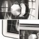 Chevy Malibu 1982-1983 Amber Halo Tube Black Sealed Beam Headlight Conversion Low and High Beams