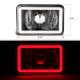 Toyota Van 1984-1989 Red Halo Tube Black Sealed Beam Headlight Conversion Low and High Beams