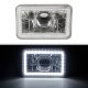 Dodge Ram 50 1984-1986 LED Halo Sealed Beam Projector Headlight Conversion Low and High Beams