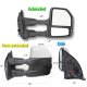 Ford F350 Super Duty 2017-2022 White Power Heated Towing Mirrors Smoked LED Lights