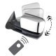 GMC Sierra 3500 2001-2002 Chrome Power Folding Towing Mirrors Smoked LED DRL
