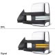 Chevy Silverado 1500HD 2001-2002 Chrome Tow Mirrors Switchback LED DRL Sequential Signal