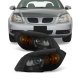 Chevy Cobalt 2005-2010 Black Smoked Euro Headlights