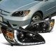 Honda Civic 2004-2005 Black LED DRL Projector Headlights