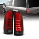GMC Sierra 2500 1988-1998 Red and Smoked LED Tail Lights