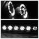 Ford Expedition 1997-2002 Black Halo Projector Headlights with LED