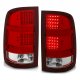GMC Sierra 2007-2013 LED Tail Lights Red and Clear