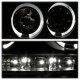 VW Jetta 2006-2009 Black Dual Halo Projector Headlights with LED Daytime Running Lights