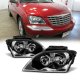 Chrysler Pacifica 2004-2006 Black Euro Headlights