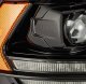 Dodge Ram 3500 2010-2018 5th Gen LED DRL Blackout Projector Headlights AlphaRex