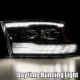 Dodge Ram 3500 2010-2018 5th Gen Glossy Black Smoked Projector Headlights LED DRL Dynamic Signal