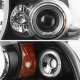 Dodge Dakota 1997-2004 Black Dual Halo Projector Headlights