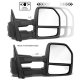 Ford F250 Super Duty 2017-2022 Glossy Black Power Folding Towing Mirrors Heated LED Signal
