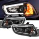 Dodge Charger 2011-2014 Black Projector Headlights LED DRL