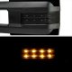 Chevy Silverado 2500 2003-2004 Glossy Black Power Folding Towing Mirrors Smoked LED Lights